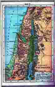 Palestine's Physical Map 1900