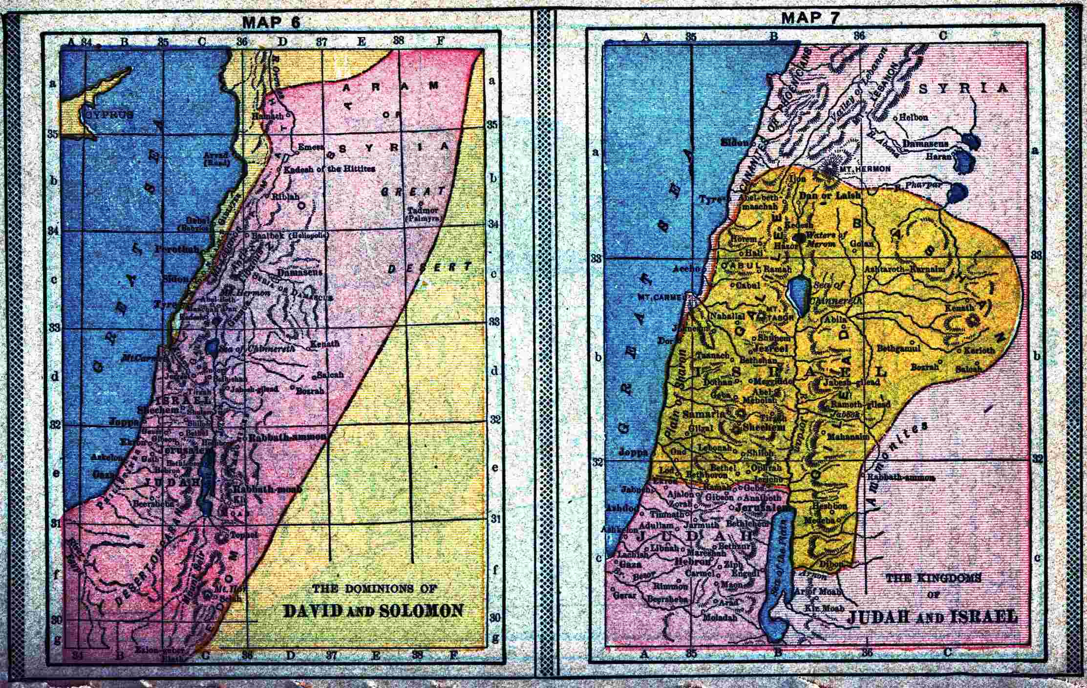 Dominions of David and Solomon/Kingdoms of Judah And Israel